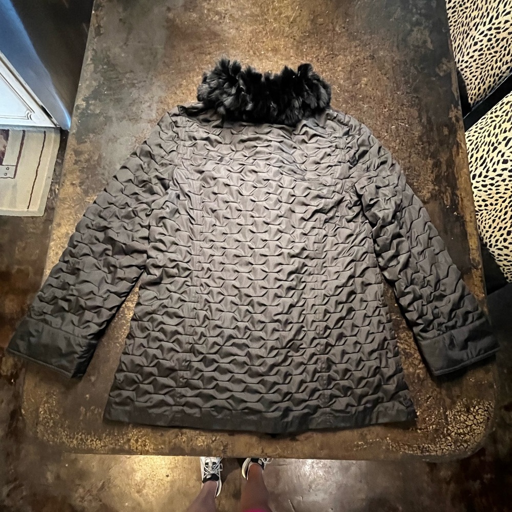 NWT Mavericks Reversible Lightweight Rabbit Sable Coat, S - Picture 10 of 13